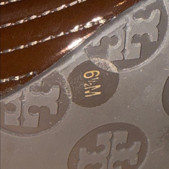 Tory Burch Jaime Patent leather open toe pumps 6.5 - Picture 2 of 7